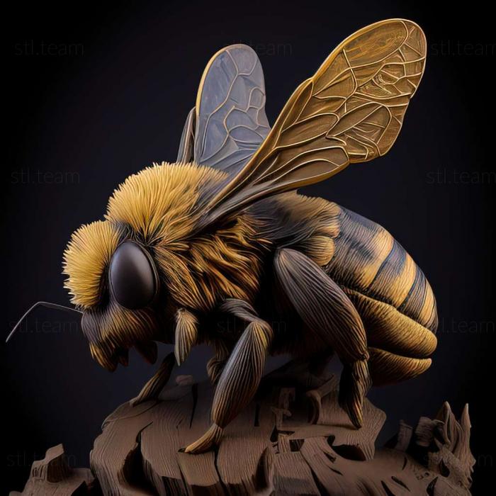 3D model Bombus rupestris (STL)